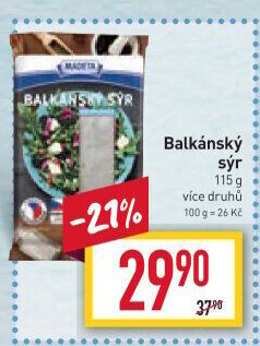 Balkánský sýr Madeta