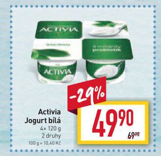 Bílý jogurt Activia Danone