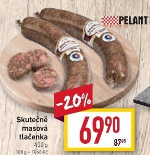 Skutečně masová tlačenka Pelant Doupovské uzeniny