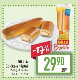 Špička s náplní Billa