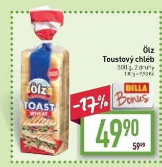 Toustový chléb Ölz
