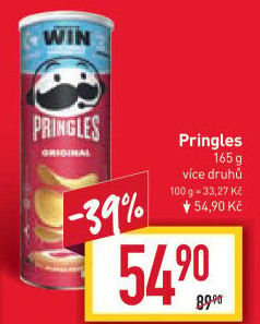 Chipsy Pringles - tubus