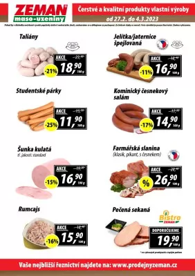 akční leták ZEMAN maso - uzeniny 27.2.2023-4.3.2023