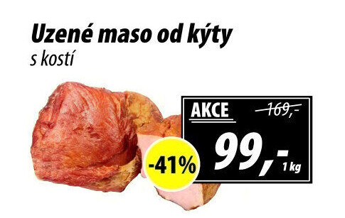 Uzené maso od kýty s kostí