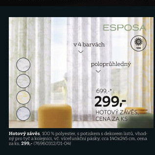 HOTOVÝ ZÁVĚS