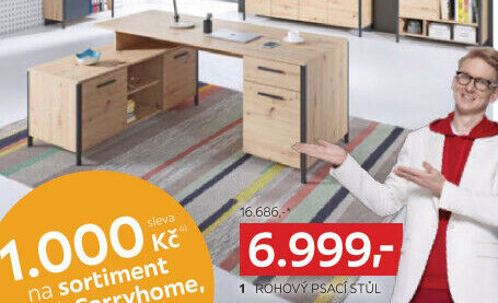 ROHOVÝ PSACÍ STŮL