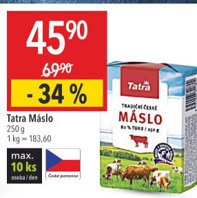 Máslo Tatra