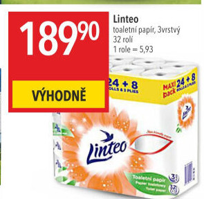 Toaletní papír 3vrstvý Linteo