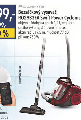Bezsáčkový vysavač Rowenta RO2933EA Swift Power Cyclonic