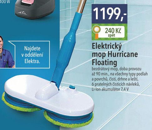 Elektrický mop Hurricane Floating