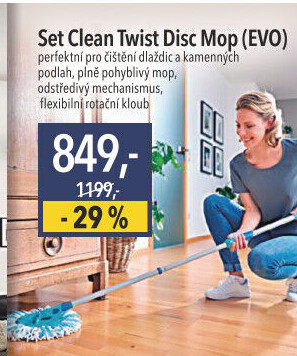 Mop set Clean Twist Disc Mop Leifheit