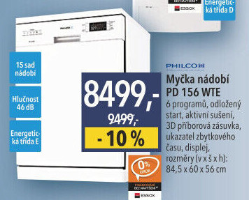 Myčka nádobí Philco PD 156 WTE