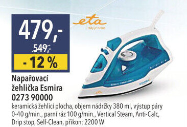 Napařovací žehlička Esmira 0273 90000 Eta