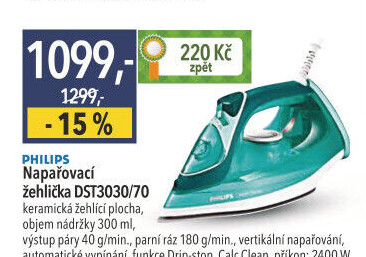 Napařovací žehlička Philips DST3030/70