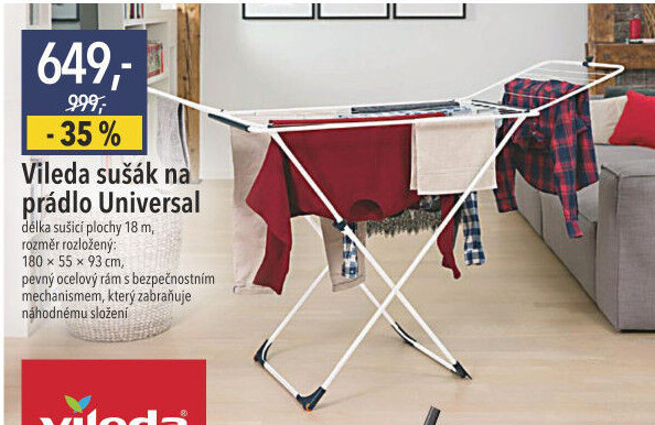 Sušák na prádlo Universal Vileda