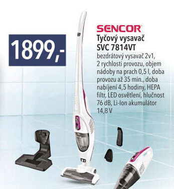 Tyčový vysavač SVC 7814VT Sencor