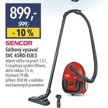 Vysavač SVC45RDEUE3 Sencor