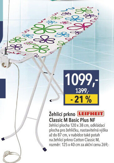 Žehlicí prkno Classic M Basic Plus Leifheit