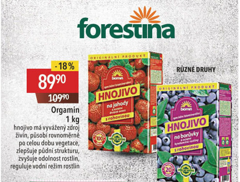 Hnojivo na jahody Orgamin Forestina