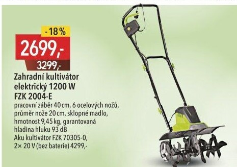 Kultivátor Fieldmann FZK 2004 E