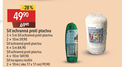 Síť ochranná proti ptactvu Bradas