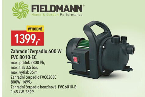 Zahradní čerpadlo Fieldmann FVC 8010