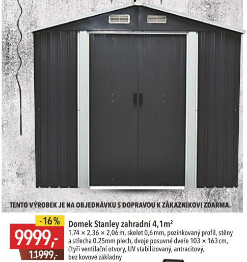Zahradní domek Stanley
