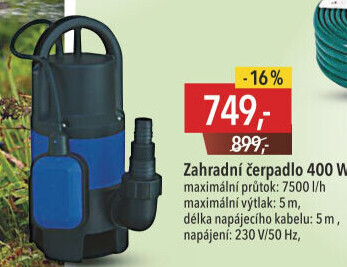 Zahradní ponorné čerpadlo