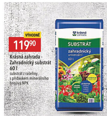 Zahradnický substrát Krásná zahrada