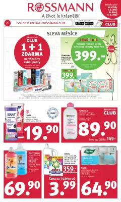 akční leták ROSSMANN drogerie 1.3.2023-14.3.2023