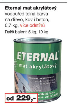 Akrylátová barva mat Eternal