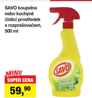 Čistič koupelen ve spreji Savo