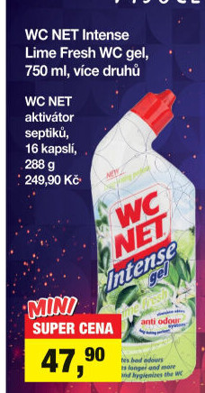 Čistič WC gelový Intense WC Net