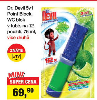 WC blok bodový 5v1 Dr. Devil