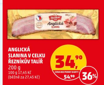 Anglická slanina Řezníkův talíř