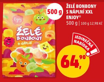 Bonbony želé s náplní Enjoy