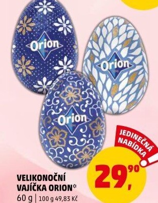 Čokoládové vajíčko Orion