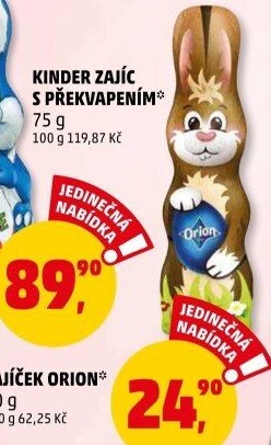 Čokoládový zajíc Orion