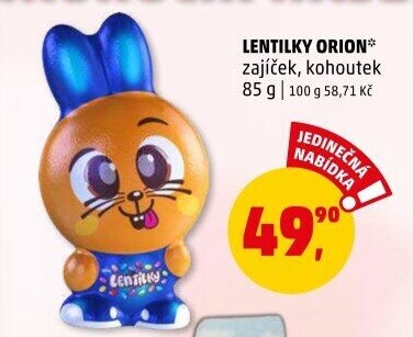 Čokoládový zajíc s lentilkami Orion