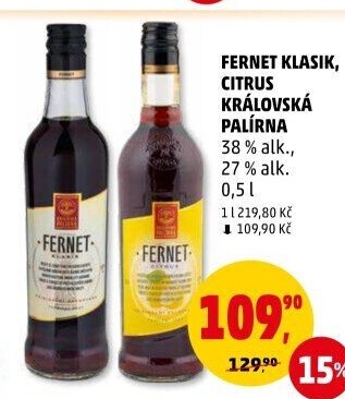 Fernet klasik Královská palírna