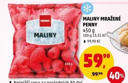 Mražené maliny Penny
