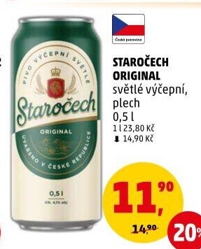 Pivo světlé výčepní 10° Staročech