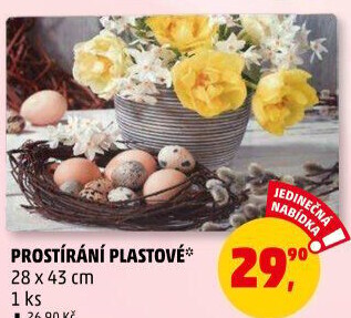 Plastové prostírání