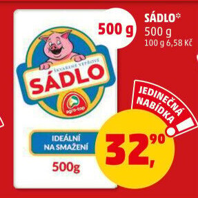 Sádlo vepřové škvařené Agro-top