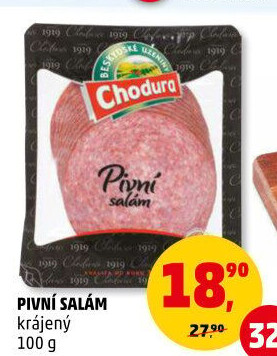 Salám pivní Beskydské uzeniny Chodura