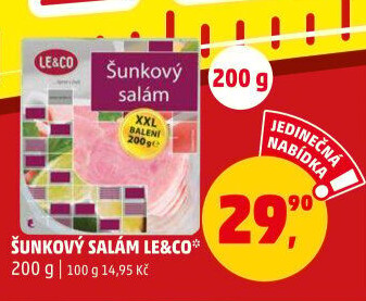 Salám šunkový LE&amp