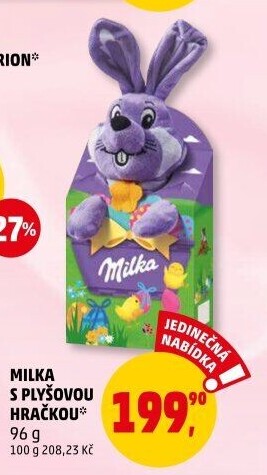Sladkosti s plyšákem Milka