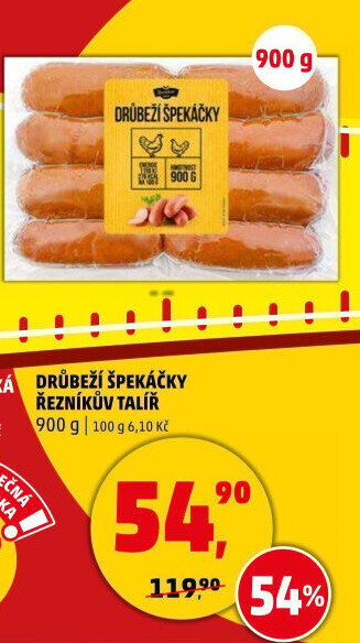 Špekáčky drůbeží Řezníkův talíř