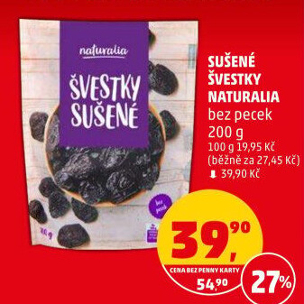 Švestky sušené Naturalia