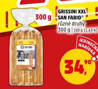 Tyčinky Grissini San Fabio